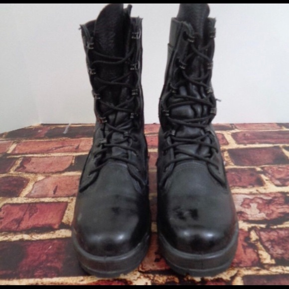 Bellville Black Leather Tactical Boots 5.5 W - Picture 5 of 6